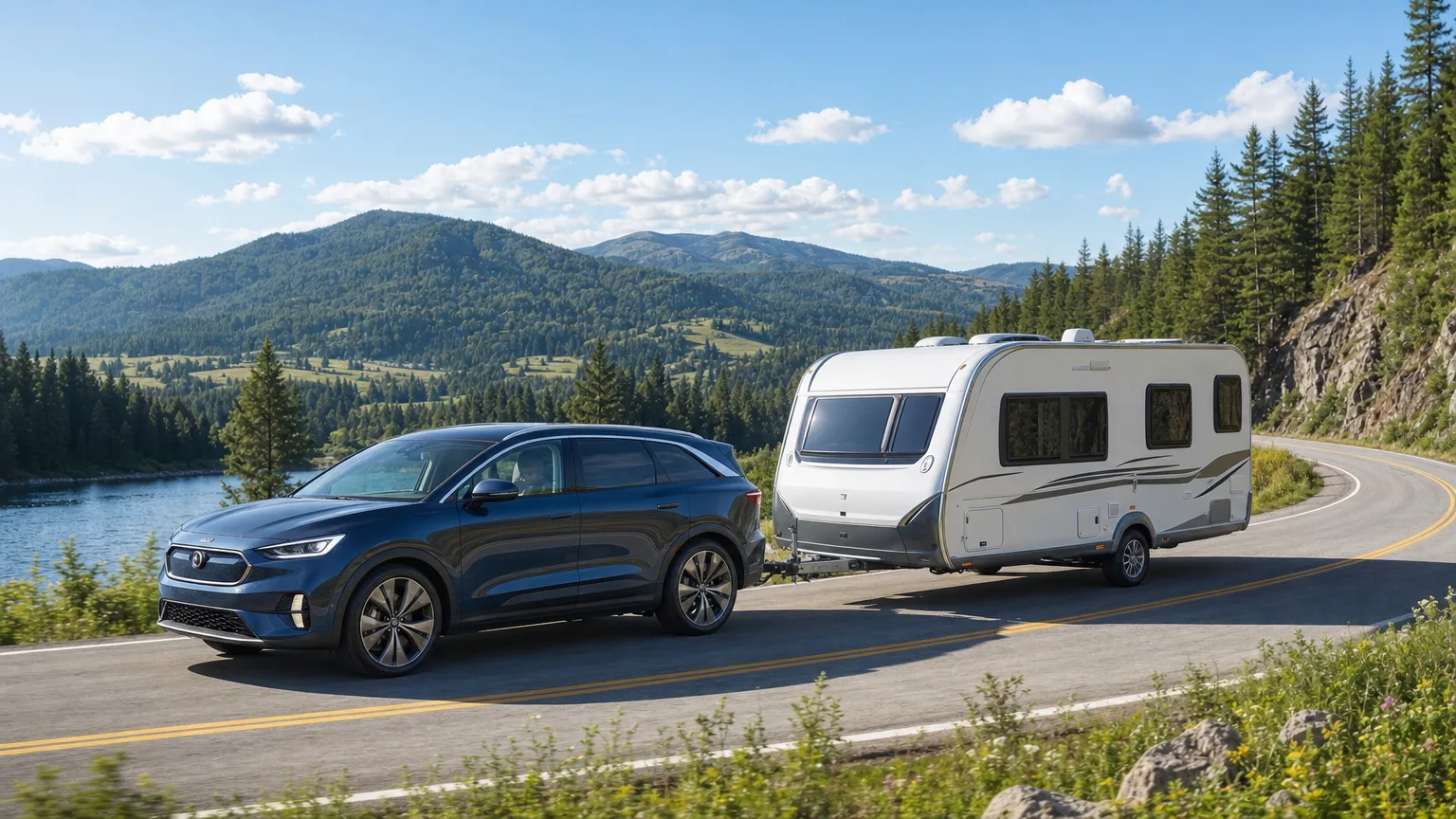 Elbiler klarer familieferien: Så gode er de til camping og anhængertræk i 2025